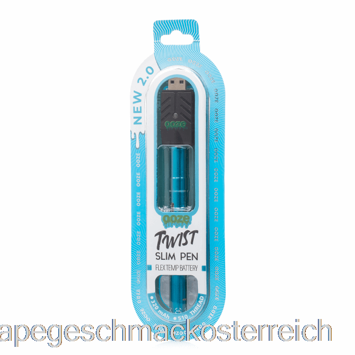 Ooze Slim Twist Pen 2.0 Flex-Temp-Akku, Saphirblau, Vape-Geschmack